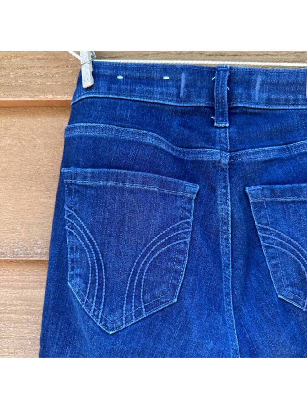 Hollister Curvy High-Rise Super Skinny Jeans W25R Dark Wash Denim Womens - Picture 11 of 12